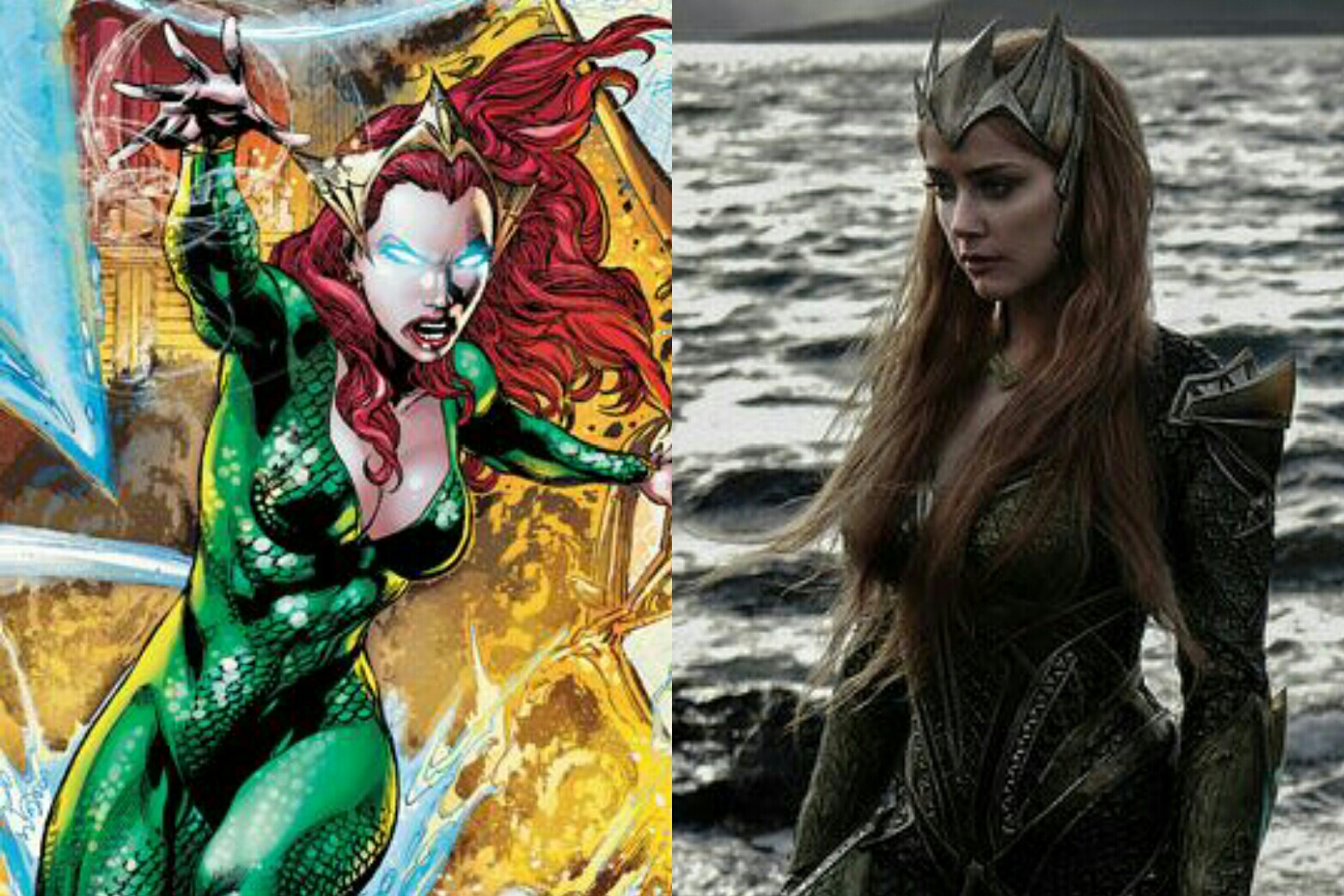 DCEU : Amber Heard est Mera , reine des mers et femme d&rsquo;Aquaman !