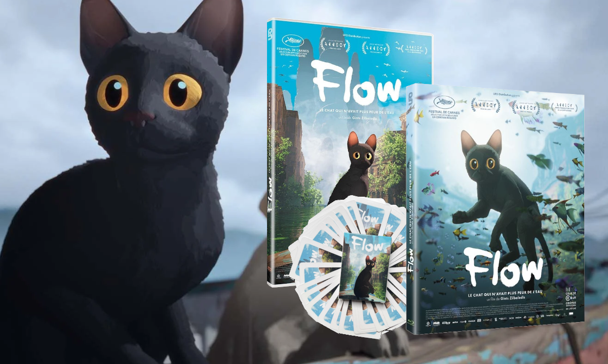 [Concours] Flow, le chat qui n&rsquo;avait plus peur de l&rsquo;eau : Gagnez deux DVD/un Blu-Ray du film de Gints Zilbalodis/un jeu de cartes